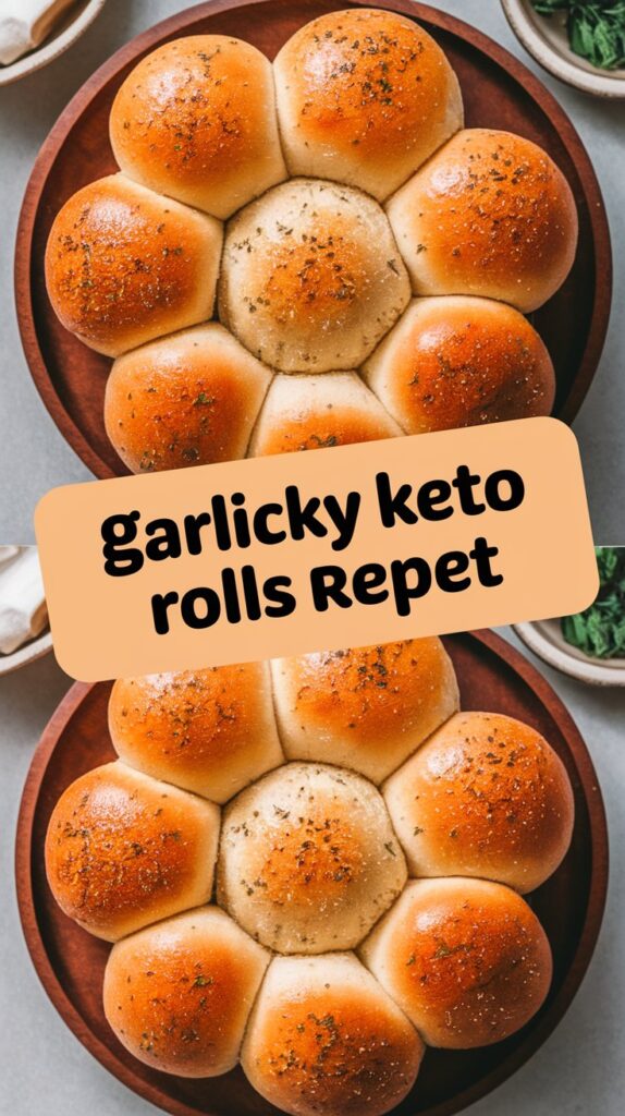 Garlicky Keto Rolls Recipe