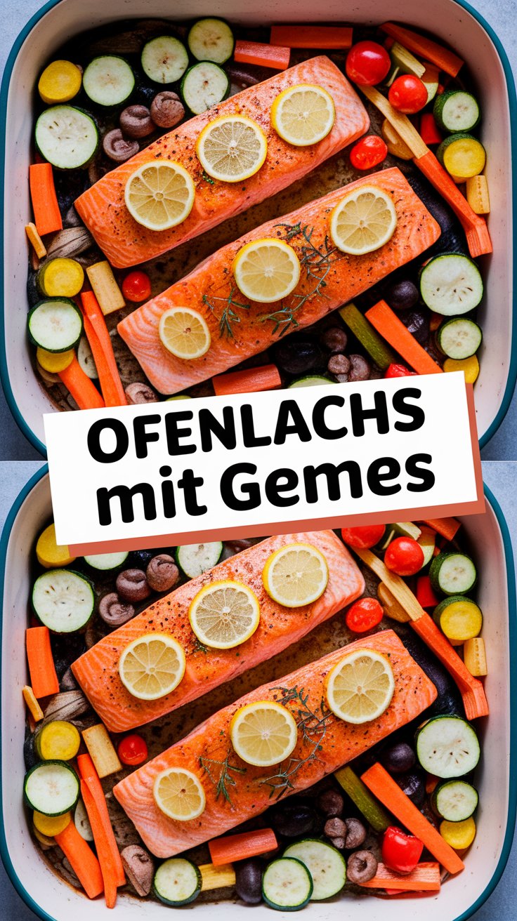 Ofenlachs mit Gemüse (Baked Salmon with Vegetables)