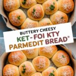 Buttery Cheesy Keto Parmesan Bread