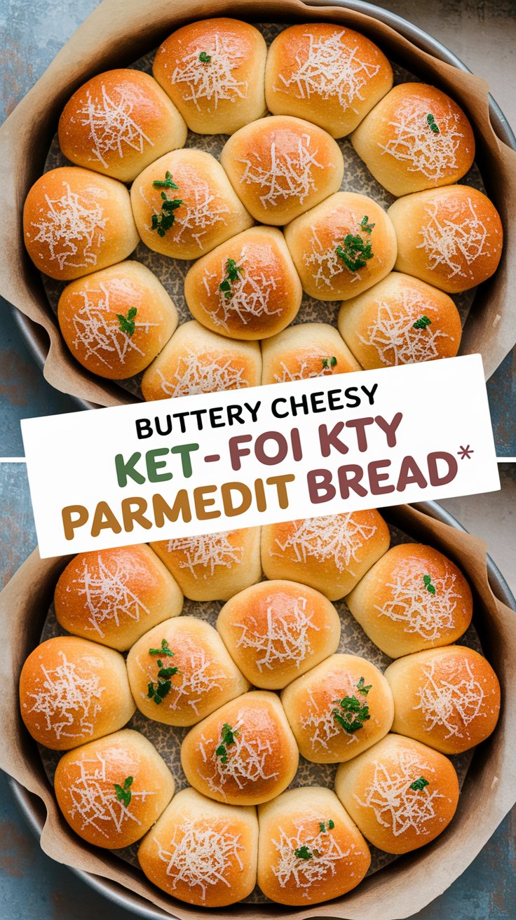Buttery Cheesy Keto Parmesan Bread