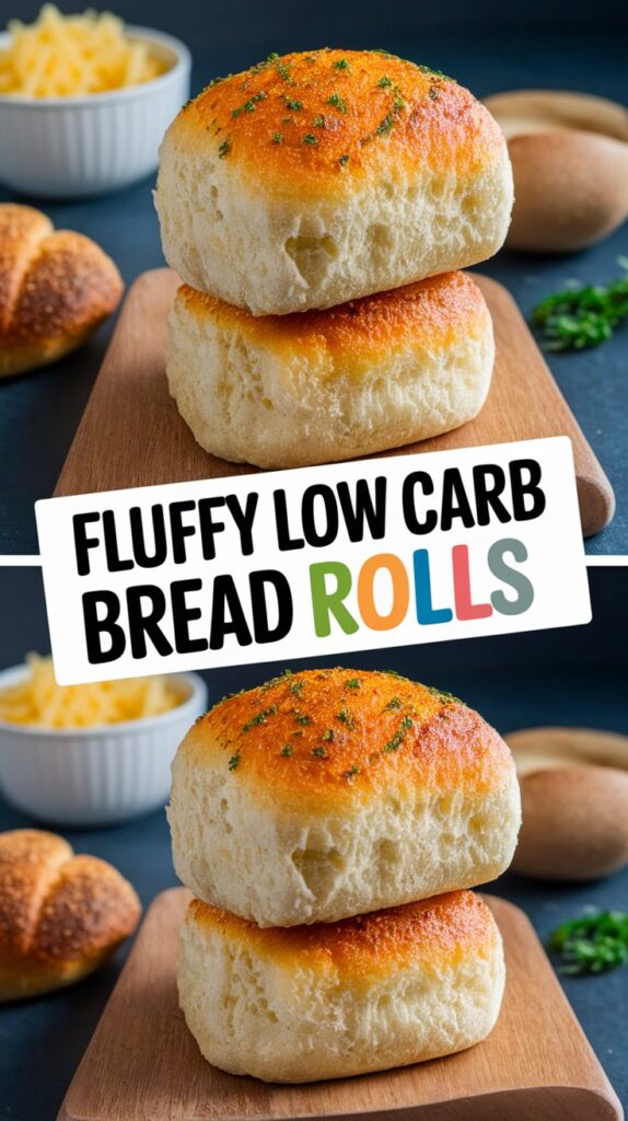 Fluffy Low Carb Bread Rolls