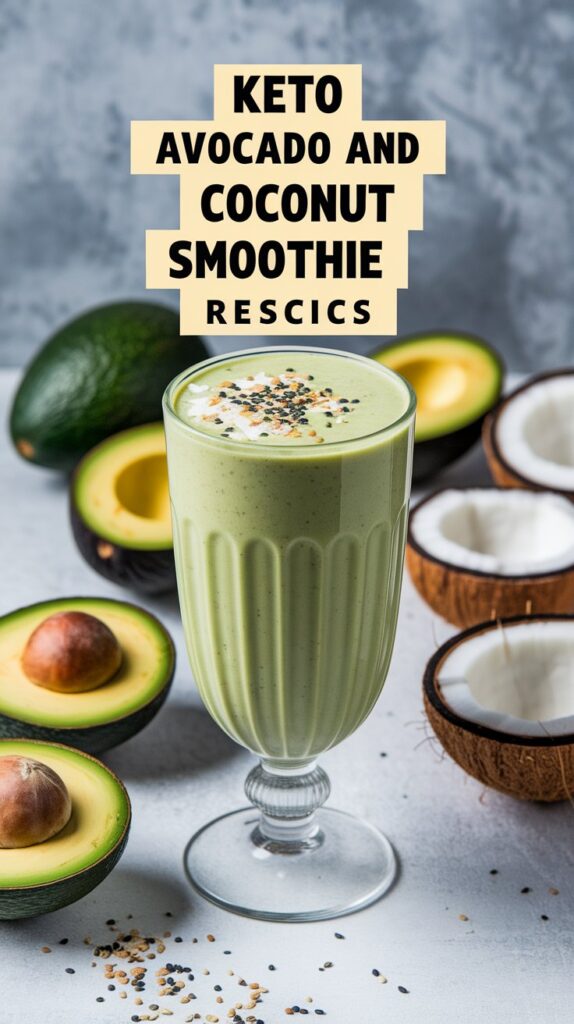 Keto Avocado and Coconut Smoothie Recipe