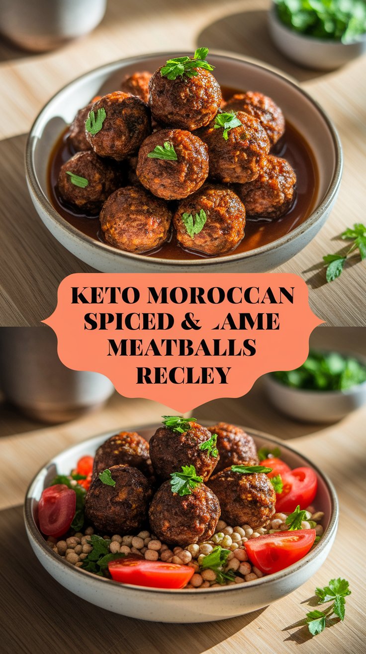 Keto Moroccan Spiced Lamb Meatballs Recipe