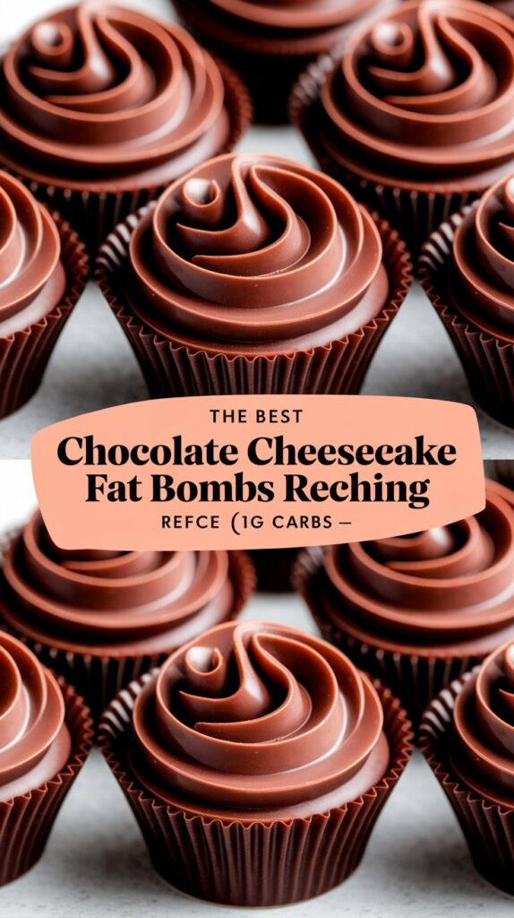 The Best Chocolate Cheesecake Fat Bombs Recipe (1g Carbs)