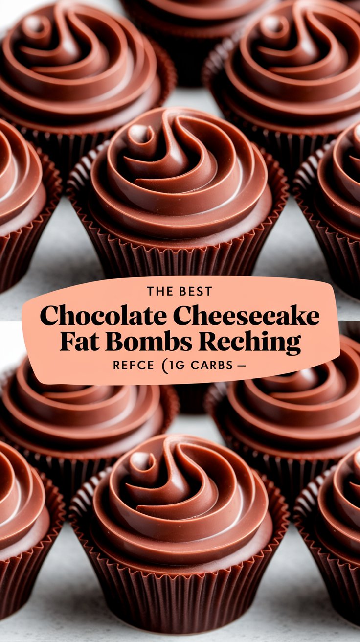 The Best Chocolate Cheesecake Fat Bombs Recipe (1g Carbs)