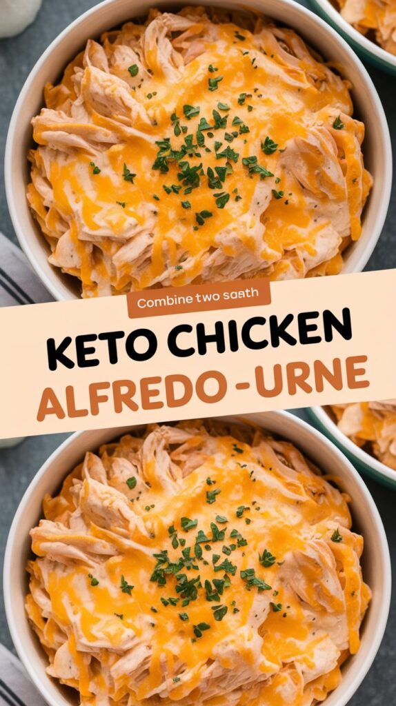 Keto Chicken Alfredo Casserole