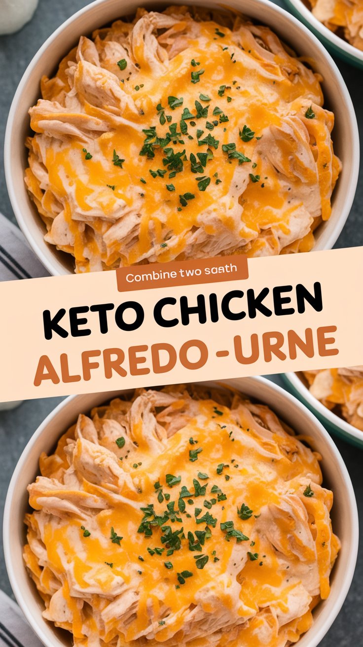 Keto Chicken Alfredo Casserole