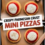 Crispy Parmesan Crust Mini Pizzas