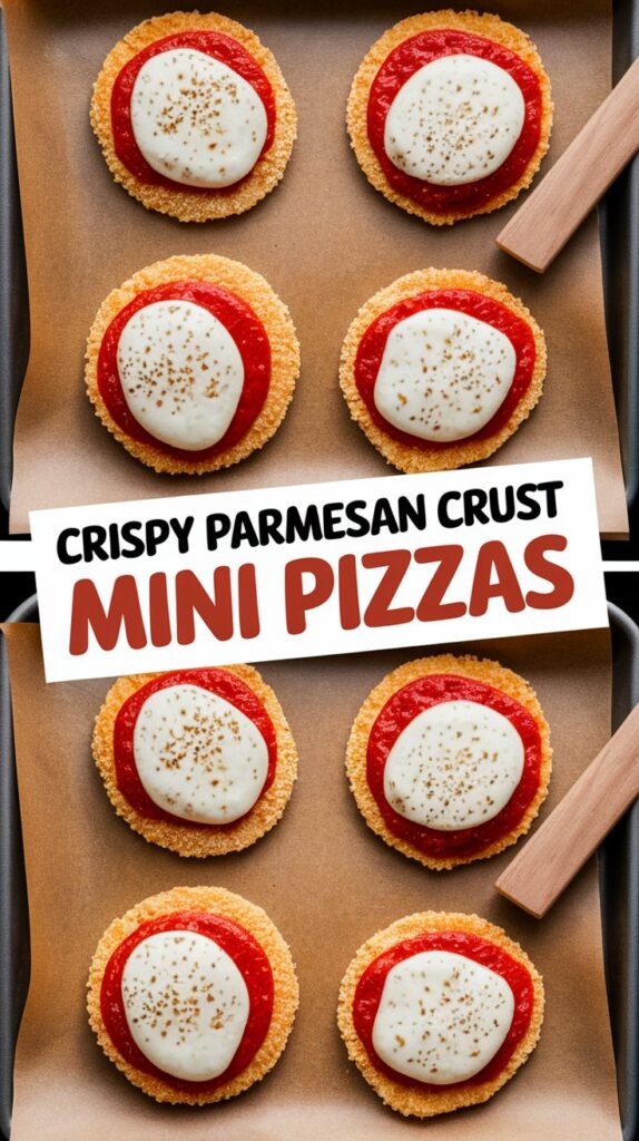 Crispy Parmesan Crust Mini Pizzas